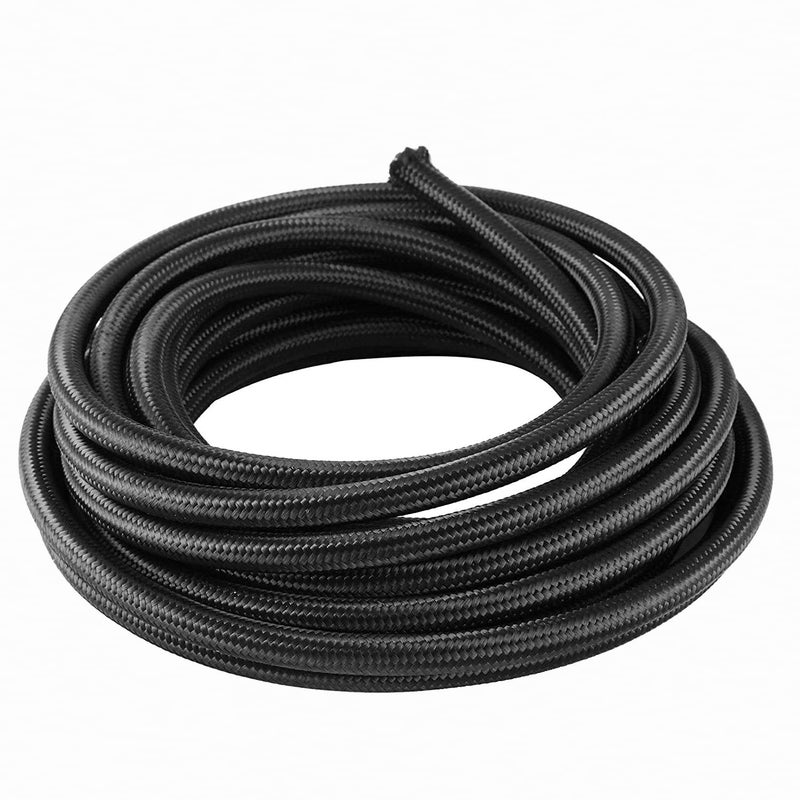 Byredio 6AN Fuel Line 6AN Transmission Cooler Hose 20FT 500 PSI High Pressure Marine Braided Fuel Injection Hose For Oil  Gas  Fuel  Diesel  Hydraulic - Image 1
